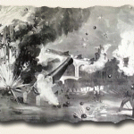 Bombardment of Ft Sumter from Harper's Weekly The Interior of Fort Sumter During the Bombardment