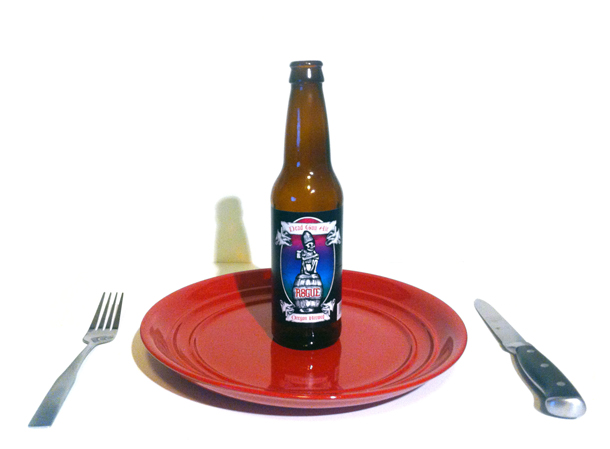 Rogue Dead Guy Ale on a Plate
